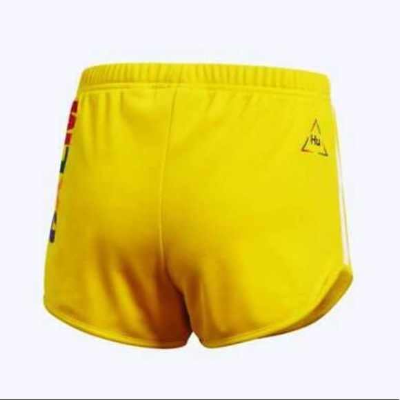 ADIDAS × Pharrell Williams Human Race Yellow Shorts - Size Medium FR9074 - Picture 2 of 11